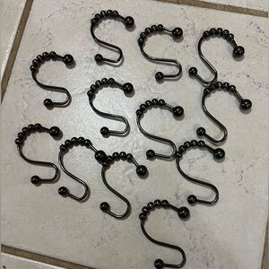 COPY - Set of 12 shower curtain hooks